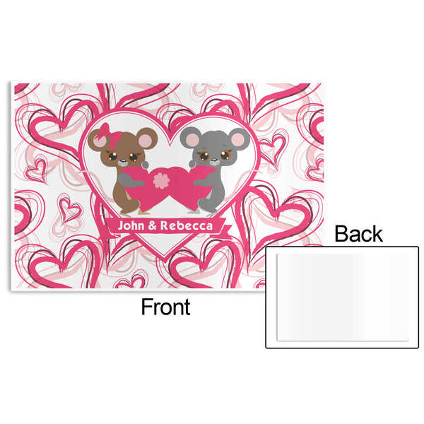 Valentine's Day Disposable Paper Placemat - Front & Back