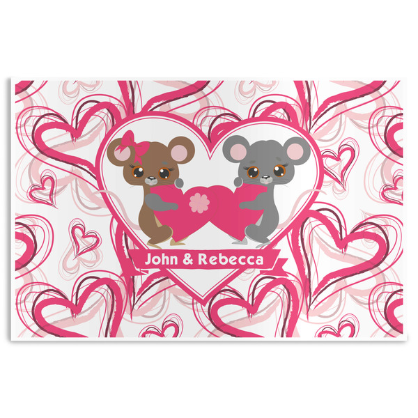Custom Valentine's Day Disposable Paper Placemats (Personalized)