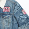 Valentine's Day Patches Lifestyle Jean Jacket Detail