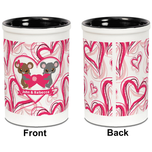 Valentine's Day Pencil Holder - Black - approval