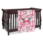 Valentine's Day Baby Blanket (Single Sided) (Personalized)