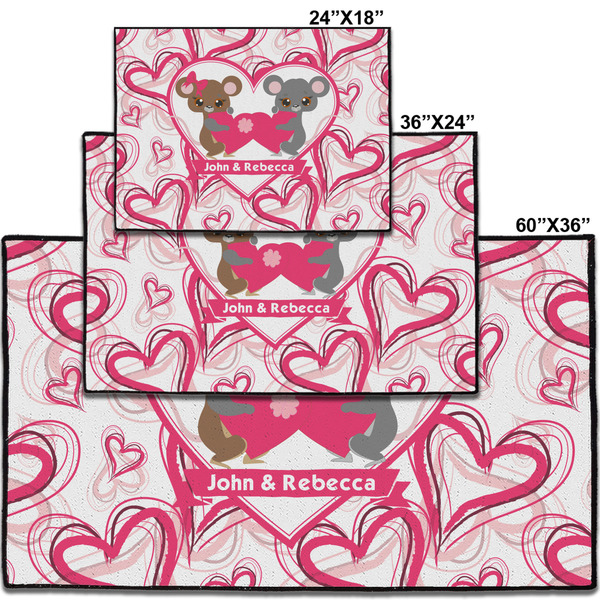 Valentine's Day Personalized Door Mat - Group Parent IMF