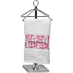Valentine's Day Cotton Finger Tip Towel (Personalized)