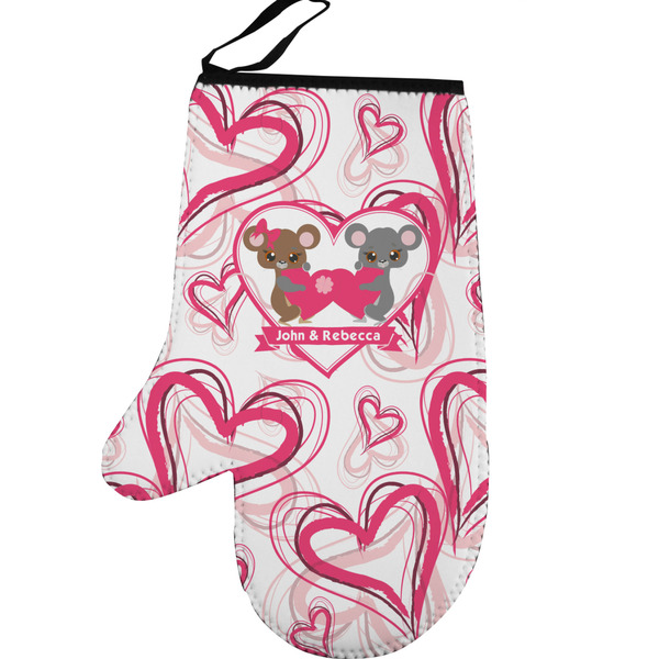 Custom Valentine's Day Left Oven Mitt (Personalized)