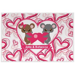 Valentine's Day Laminated Placemat w/ Couple's Names