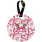 Valentine's Day Plastic Luggage Tag - Round (Personalized)