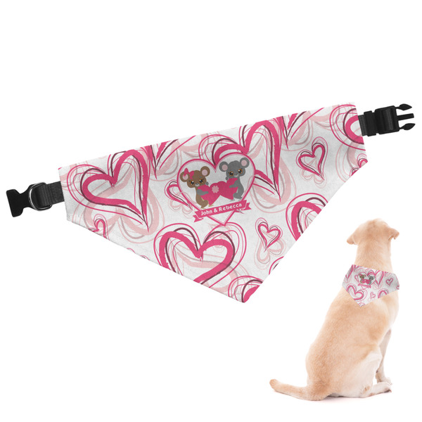 Custom Valentine's Day Dog Bandana - Medium (Personalized)