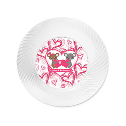 Valentine's Day Plastic Party Appetizer & Dessert Plates - 6" (Personalized)