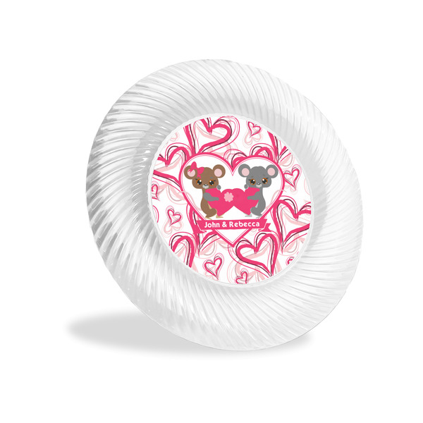 Custom Valentine's Day Plastic Party Appetizer & Dessert Plates - 6" (Personalized)