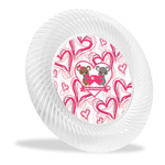 Valentine's Day Plastic Party Dinner Plates - 10" (Personalized)