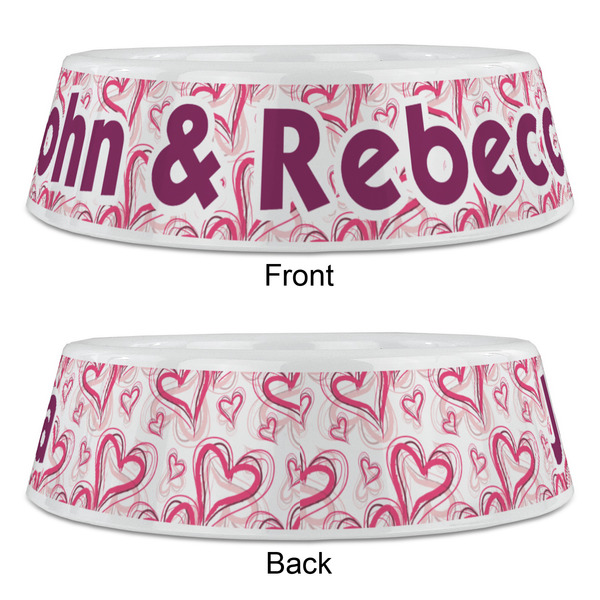 Valentine's Day Plastic Pet Bowls - Large - APPROVAL
