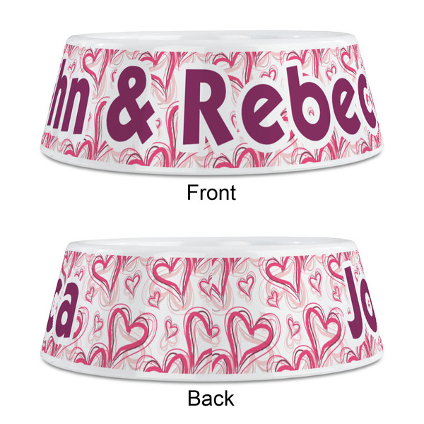 Valentine's Day Plastic Pet Bowls - Medium - APPROVAL
