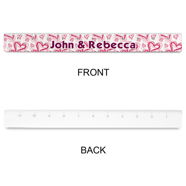 Valentine's Day Plastic Ruler - 12" - APPROVAL