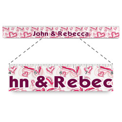 Valentine's Day Plastic Ruler - 12" (Personalized)
