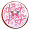 Valentine's Day Printed Icing Circle - Large - On Cookie