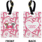 Valentine's Day Rectangle Luggage Tag (Front + Back)