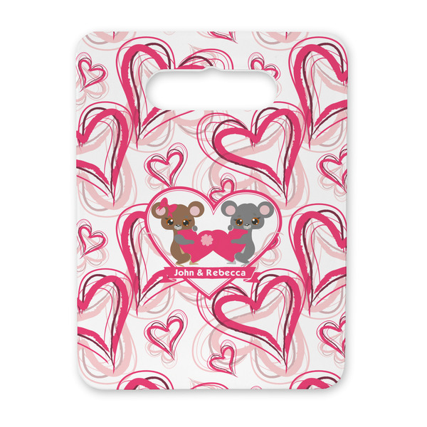 Custom Valentine's Day Rectangular Trivet with Handle (Personalized)