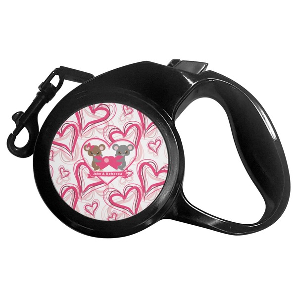 Custom Valentine's Day Retractable Dog Leash - Large (Personalized)