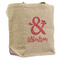 Valentine's Day Reusable Cotton Grocery Bag - Front View