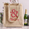 Valentine's Day Reusable Cotton Grocery Bag - In Context
