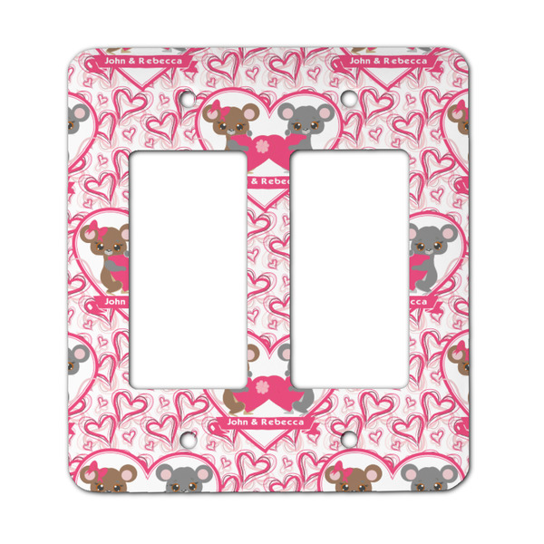 Custom Valentine's Day Rocker Style Light Switch Cover - Two Switch (Personalized)