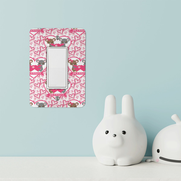 Valentine's Day Rocker Light Switch Covers - Single - IN CONTEXT