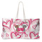 Valentine's Day Large Rope Tote Bag - Front View