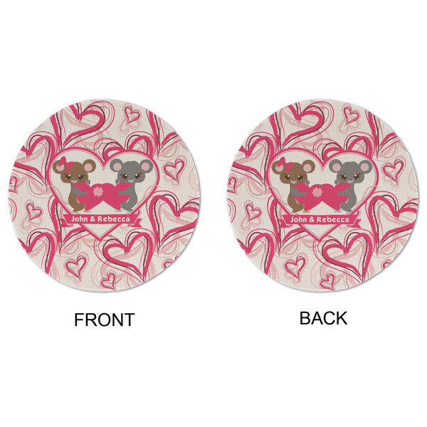 Valentine's Day Round Linen Placemats - APPROVAL (double sided)