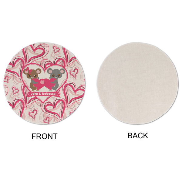 Valentine's Day Round Linen Placemats - APPROVAL (single sided)