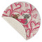 Valentine's Day Round Linen Placemats - Front (folded corner single sided)