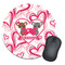 Valentine's Day Round Mouse Pad