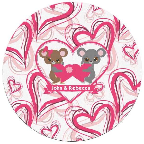 Valentine's Day Round Mousepad - APPROVAL