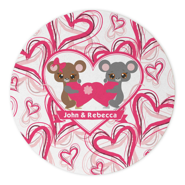 Valentine's Day Round Paper Coaster - Approval