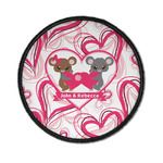 Valentine's Day Iron On Round Patch w/ Couple's Names
