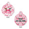 Valentine's Day Round Pet ID Tag - Large - Approval