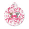 Valentine's Day Round Pet ID Tag - Small (Personalized)