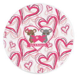 Valentine's Day Round Stone Trivet (Personalized)