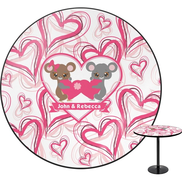 Custom Valentine's Day Round Table - 24" (Personalized)