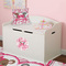 Valentine's Day Round Wall Decal on Toy Chest