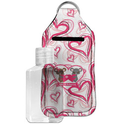 Valentine's Day Hand Sanitizer & Keychain Holder - Large (Personalized)