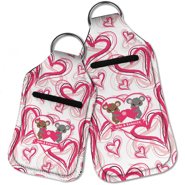 Valentine's Day Sanitizer Holder Keychain - Parent Main