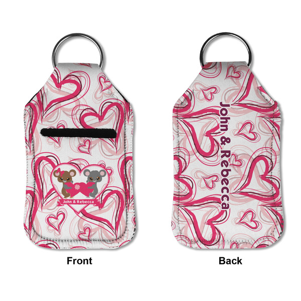 Valentine's Day Sanitizer Holder Keychain - Small APPROVAL (Flat)