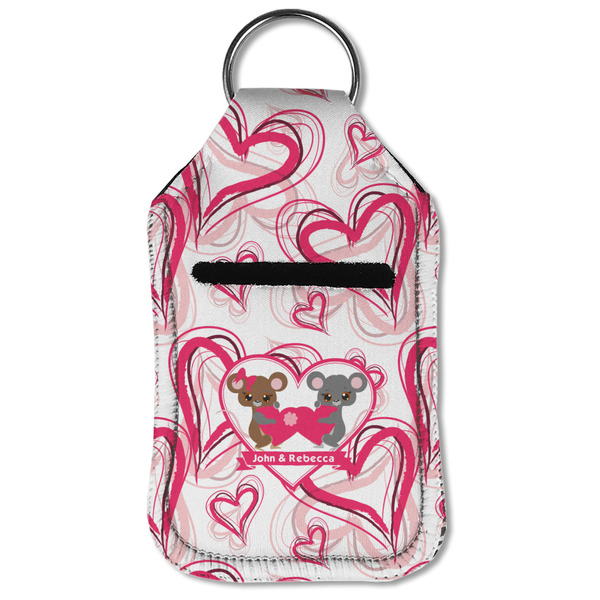 Valentine's Day Sanitizer Holder Keychain - Small (Front Flat)