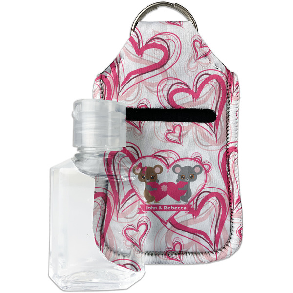 Custom Valentine's Day Hand Sanitizer & Keychain Holder (Personalized)