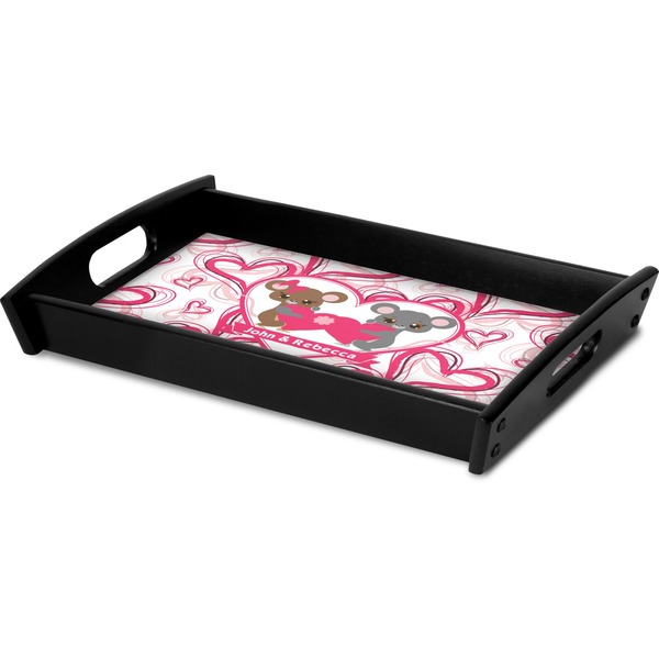 Valentine's Day Serving Tray Black - Corner