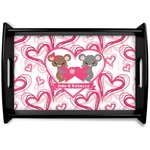 Valentine's Day Black Wooden Tray - Small (Personalized)