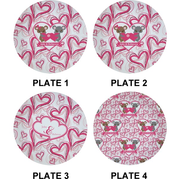 Valentine's Day Set of Appetizer / Dessert Plates (Approval)