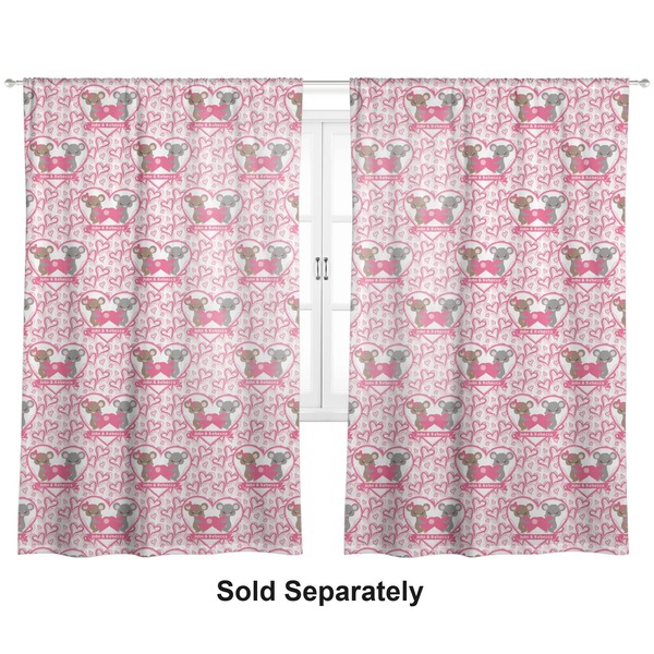 Valentine's Day Sheer Curtains