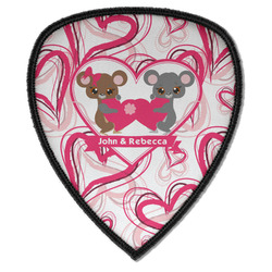Valentine's Day Iron on Shield Patch A w/ Couple's Names
