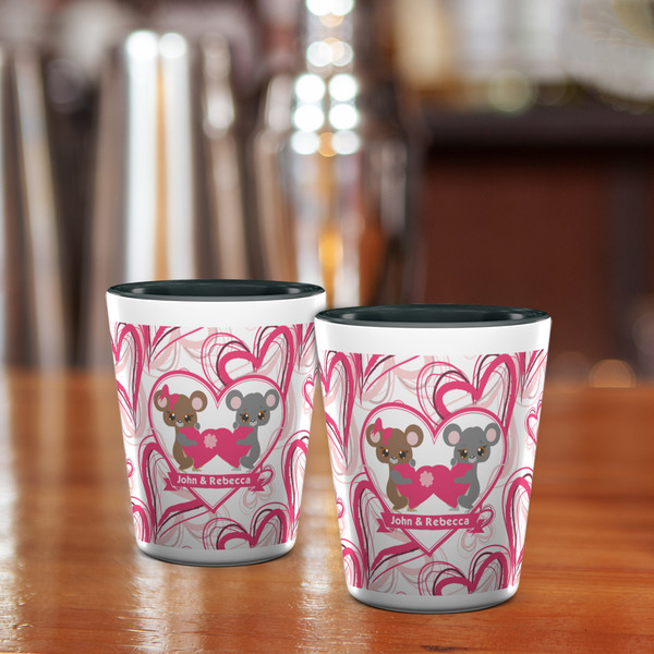 Valentine's Day Shot Glass - Two Tone - LIFESTYLE